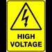 Sign high voltage